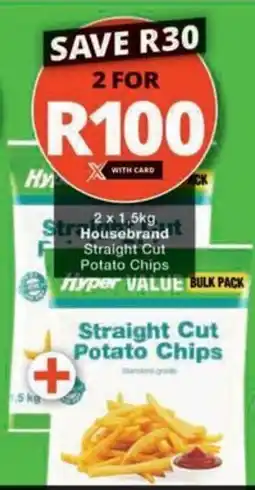 Checkers Hyper Housebrand Straight Cut Potato Chips offer