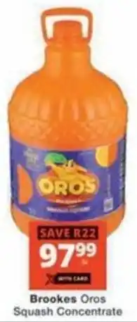 Checkers Hyper Brookes Oros Squash Concentrate offer