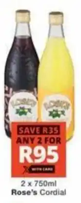 Checkers Hyper Rose's Cordial offer