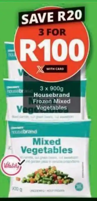 Checkers Hyper Housebrand Frozen Mixed Vegetables offer