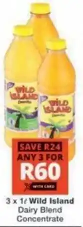 Checkers Hyper Wild Island Dairy Blend Concentrate offer