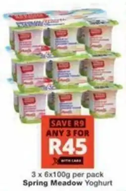 Checkers Hyper Spring Meadow Yoghurt offer