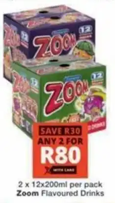 Checkers Hyper Zoom Flavoured Drinks offer