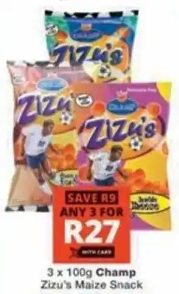 Checkers Hyper Champ Zizu's Maize Snack offer
