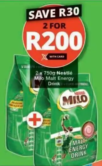 Checkers Hyper Nestlé Milo Malt Energy Drink offer