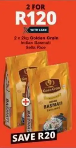 Checkers Hyper Golden Grain Indian Basmati Sella Rice offer