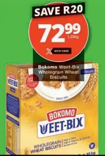 Checkers Hyper Bokomo Weet-Bix Wholegrain Wheat Biscuits offer