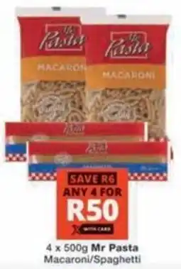 Checkers Hyper Mr Pasta Macaroni/ Spaghetti offer