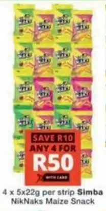 Checkers Hyper Simba NikNaks Maize Snack offer