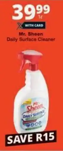 Checkers Hyper Mr. Sheen Daily Surface Cleaner offer