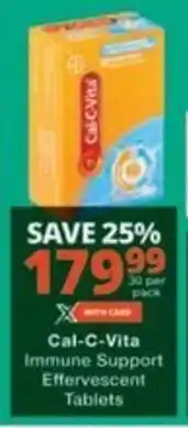 Checkers Hyper Cal-C-Vita Immune Support Effervescent Tablets offer