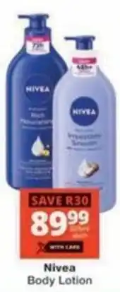 Checkers Hyper Nivea Body Lotion offer