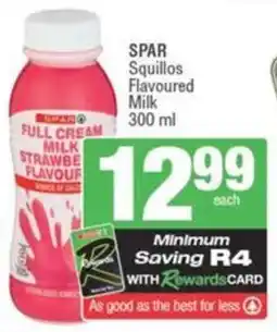 SuperSpar SPAR Squillos Flavoured Milk offer