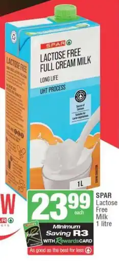 SuperSpar SPAR Lactose Free Milk offer
