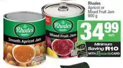 SuperSpar Rhodes Apricot or Mixed Fruit Jam offer