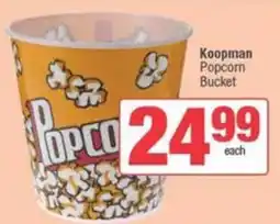 SuperSpar Koopman Popcorn Bucket offer
