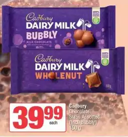 SuperSpar Cadbury Chocolate Slabs Assorted offer