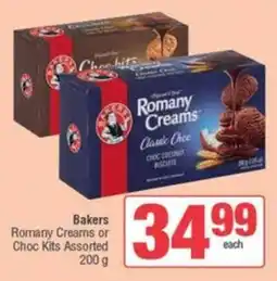 SuperSpar Bakers Romany Creams or Choc Kits Assorted offer