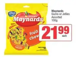 SuperSpar Maynards Gums or Jellies Assorted offer