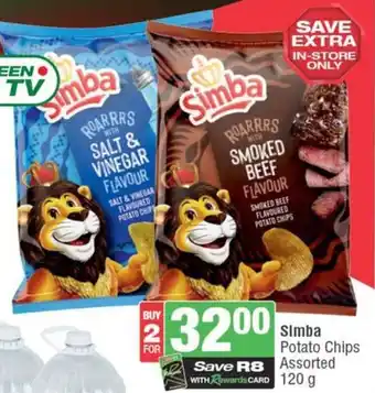 SuperSpar Simba Potato Chips Assorted offer