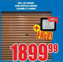 Boxer ROLL UP GARAGE DOOR BUFFALO BROWN 2450MM X 2100MM offer