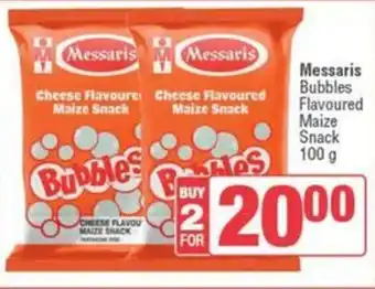 SuperSpar Messaris Bubbles Flavoured Maize Snack offer