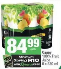 SuperSpar Cappy 100% Fruit Juice offer