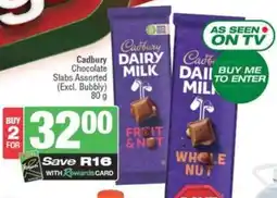 SuperSpar Cadbury Chocolate Slabs Assorted offer