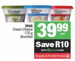 SuperSpar SPAR Cream Cheese Assorted offer