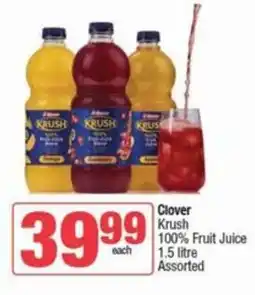 SuperSpar Clover 100% Fruit Juice Assorted offer