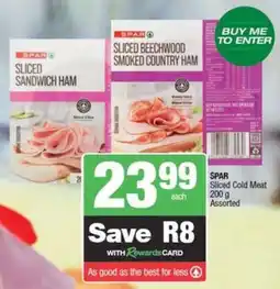 SuperSpar SPAR Sliced Cold Meat Assorted offer