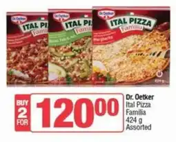 SuperSpar Dr. Oetker Ital Pizza Familia Assorted offer