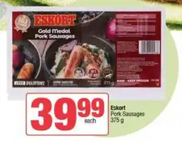 SuperSpar Eskort Pork Sausages offer