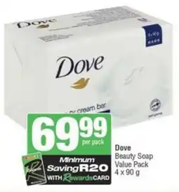 SuperSpar Dove Beauty Soap Value Pack offer