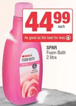 SuperSpar SPAR Foam Bath offer
