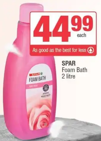 SuperSpar SPAR Foam Bath offer