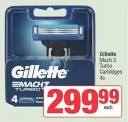 SuperSpar Gillette Mach 3 Turbo Cartridges offer