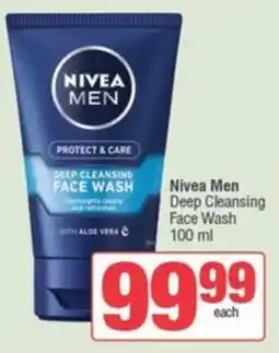 SuperSpar Nivea Men Deep Cleansing Face Wash offer