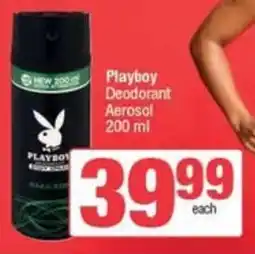 SuperSpar Playboy Deodorant Aerosol offer