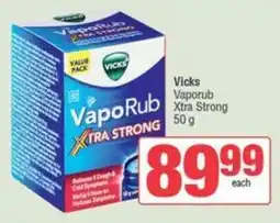 SuperSpar Vicks Vaporub Xtra Strong offer