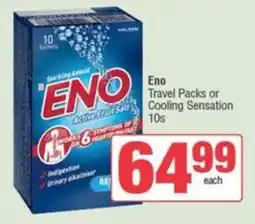 SuperSpar Eno Travel Packs or Cooling Sensation offer