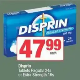 SuperSpar Disprin Tablets Regular or Extra Strength offer