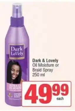 SuperSpar Dark & Lovely Oil Moisture or Braid Spray offer