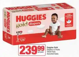 SuperSpar Huggies Gold Diapers or Pants Value Pack Assorted Sizes offer