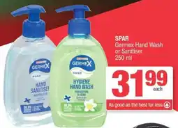 SuperSpar SPAR Germex Hand Wash or Sanitiser offer