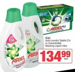 SuperSpar Ariel Auto Laundry Tablets or Concentrated Washing Liquid offer