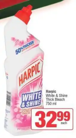 SuperSpar Harpic White & Shine Thick Bleach offer