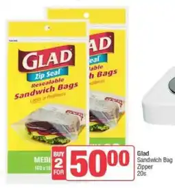 SuperSpar Glad Sandwich Bag Zipper offer