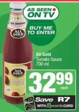 SuperSpar All Gold Tomato Sauce offer