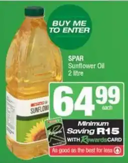 SuperSpar SPAR Sunflower Oil offer